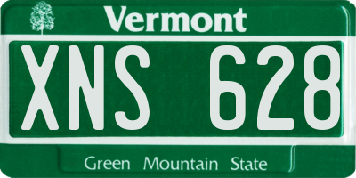 VT license plate XNS628