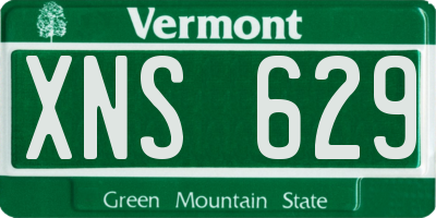 VT license plate XNS629