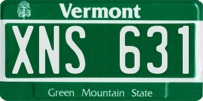 VT license plate XNS631