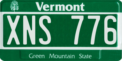 VT license plate XNS776