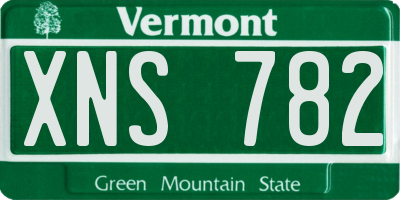 VT license plate XNS782