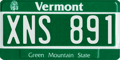 VT license plate XNS891