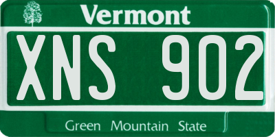 VT license plate XNS902