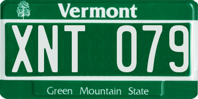 VT license plate XNT079