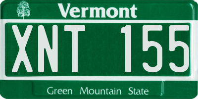 VT license plate XNT155