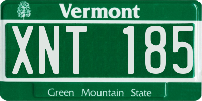 VT license plate XNT185
