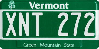 VT license plate XNT272