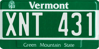 VT license plate XNT431