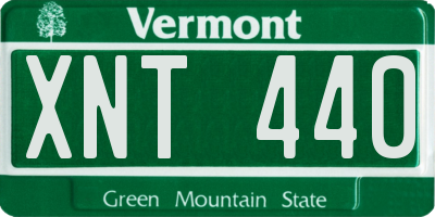 VT license plate XNT440