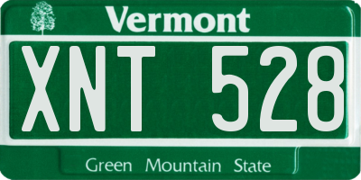 VT license plate XNT528