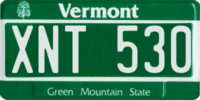 VT license plate XNT530