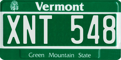 VT license plate XNT548
