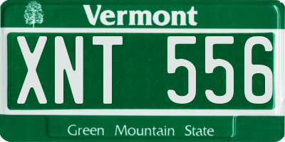VT license plate XNT556