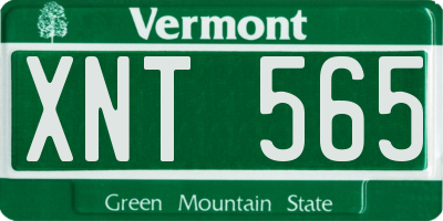 VT license plate XNT565