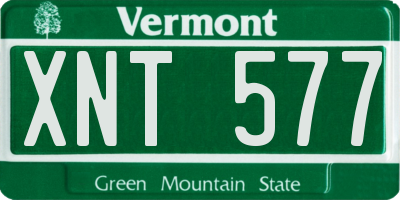 VT license plate XNT577