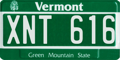 VT license plate XNT616