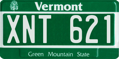 VT license plate XNT621