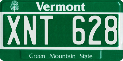 VT license plate XNT628