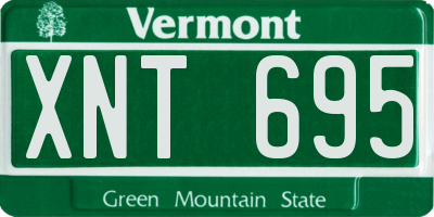 VT license plate XNT695