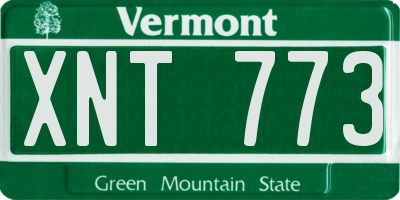 VT license plate XNT773