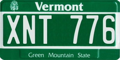 VT license plate XNT776