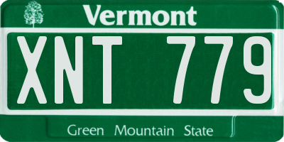 VT license plate XNT779