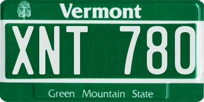VT license plate XNT780