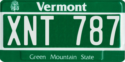 VT license plate XNT787