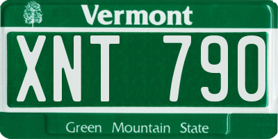 VT license plate XNT790