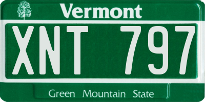 VT license plate XNT797