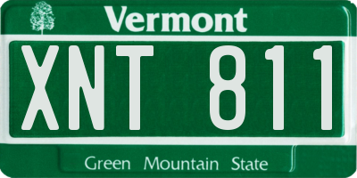 VT license plate XNT811