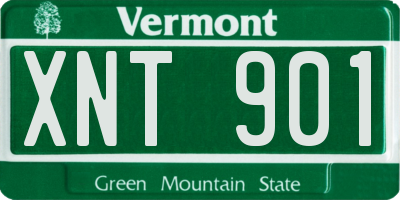 VT license plate XNT901