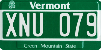 VT license plate XNU079