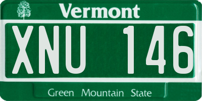 VT license plate XNU146
