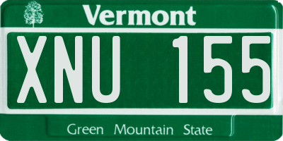 VT license plate XNU155