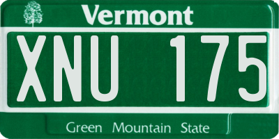 VT license plate XNU175