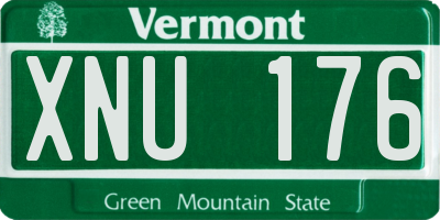 VT license plate XNU176