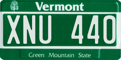 VT license plate XNU440