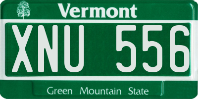 VT license plate XNU556
