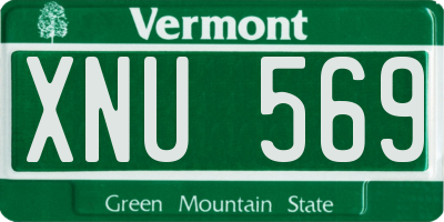 VT license plate XNU569
