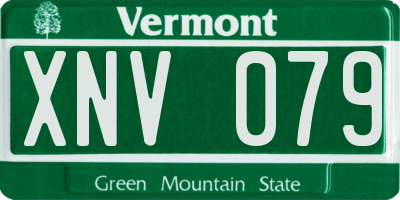 VT license plate XNV079