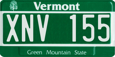 VT license plate XNV155