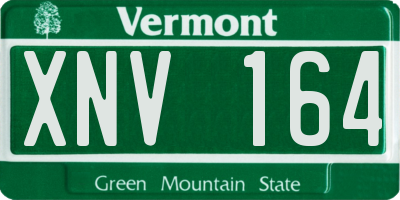 VT license plate XNV164