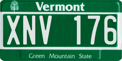 VT license plate XNV176