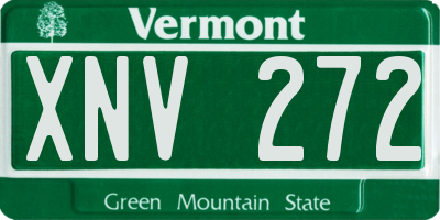 VT license plate XNV272