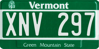 VT license plate XNV297