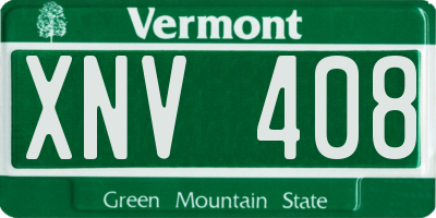 VT license plate XNV408