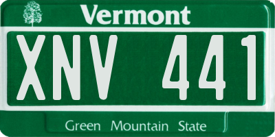 VT license plate XNV441