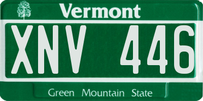 VT license plate XNV446