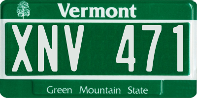 VT license plate XNV471